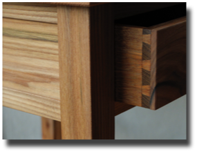 occasional table dovetail detail