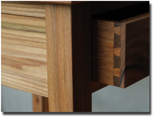 occasional table dovetail detail
